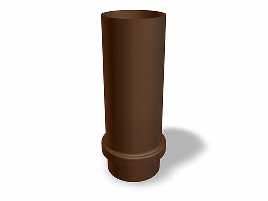 PREFA sliding sleeve, available in sizes Ø 80, 100 and 120 mm, is used for flexible and secure connection of drainage system pipes.