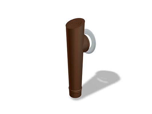 PREFA parapet outlet connector, round